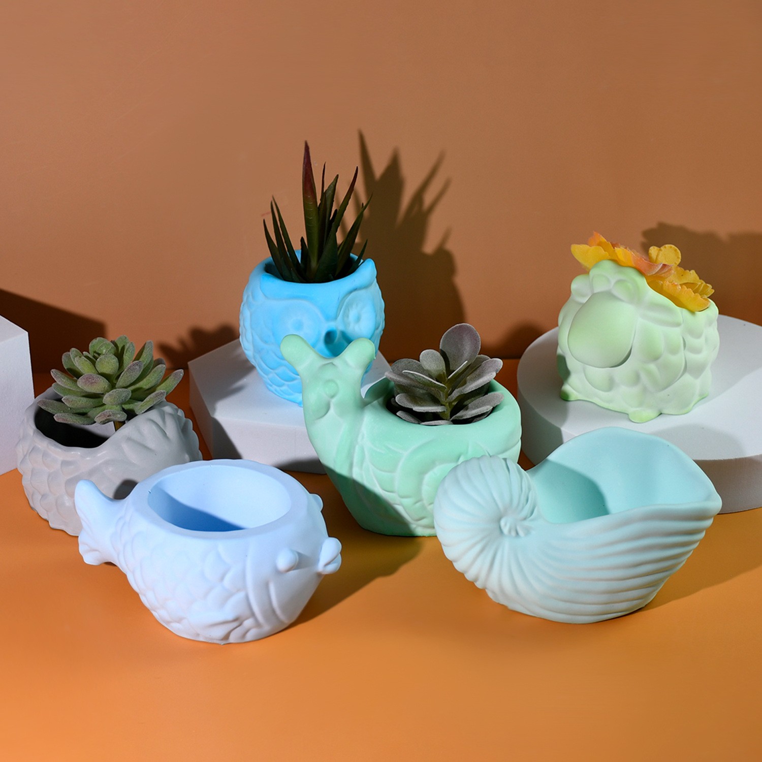 3D Animal Flower Pot Silicone  - Potsticker Mold review and price