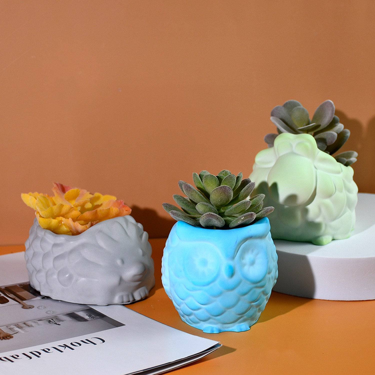 3D Animal Flower Pot Silicone  - Potsticker Mold review and price