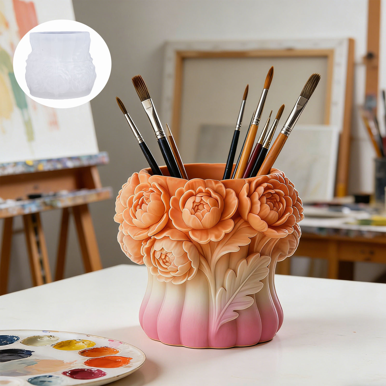 3D Rose Flower Vase Silicone M - Potsticker Mold review and price