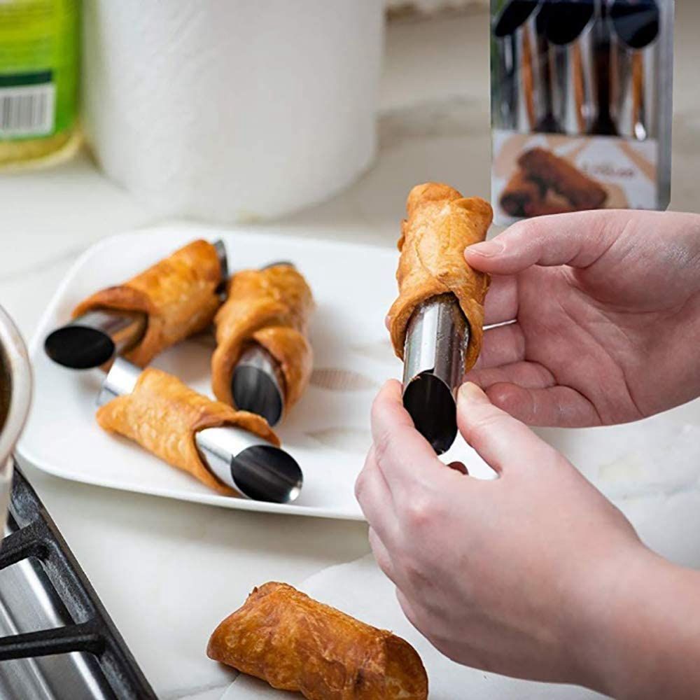 metal 6 pcs/set danish cannoli - Danish Pancake Pan review and price
