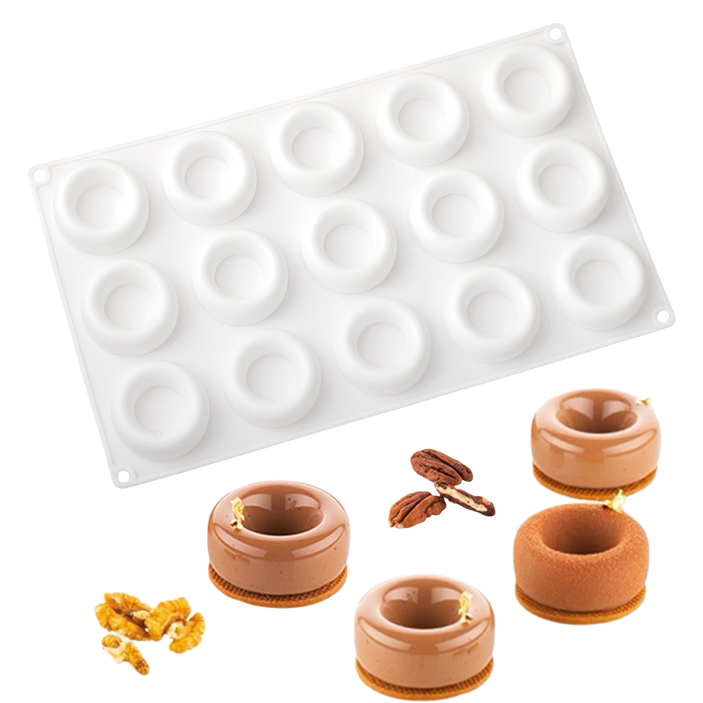 15 Cell Circular Concave Donut - Donut Mold Silicone review and price
