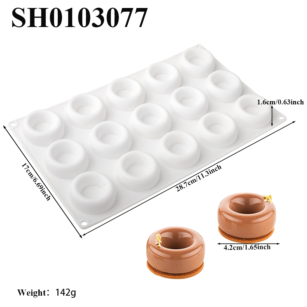 15 Cell Circular Concave Donut - Donut Mold Silicone review and price