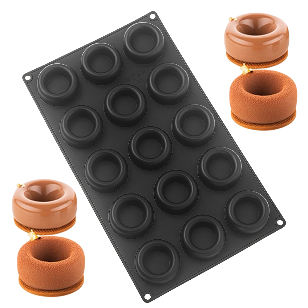 15 Cell Circular Concave Donut - Donut Mold Silicone review and price