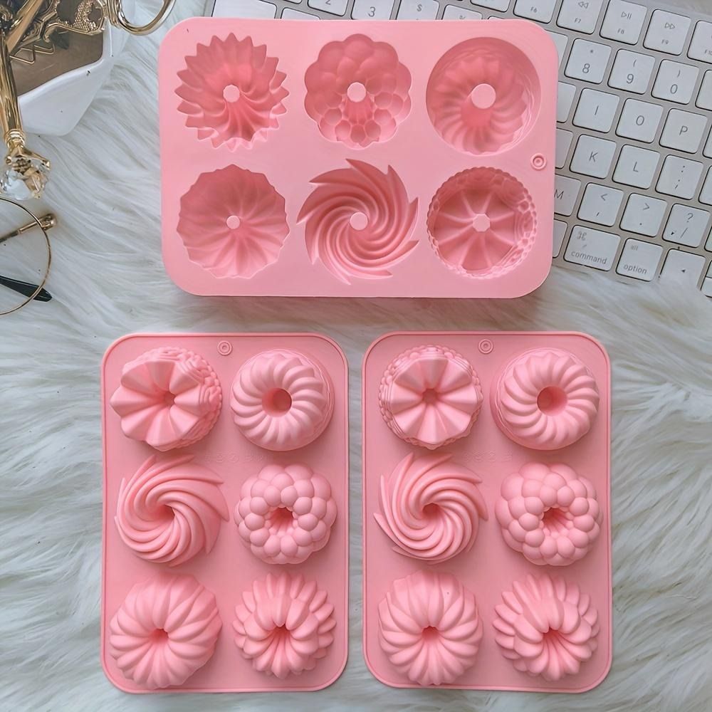 6-Cavity Mini Cake Pans Silico - Donut Mold Silicone review and price