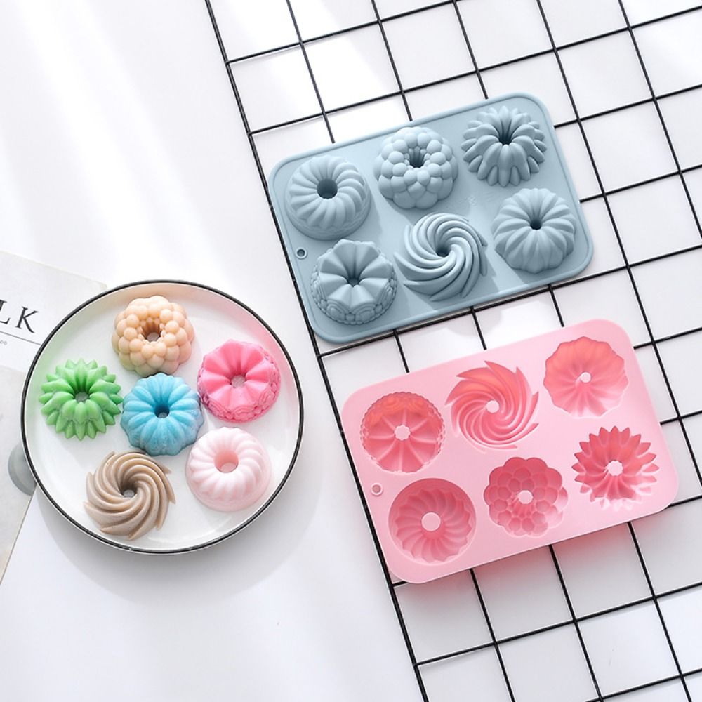 6-Cavity Mini Cake Pans Silico - Donut Mold Silicone review and price