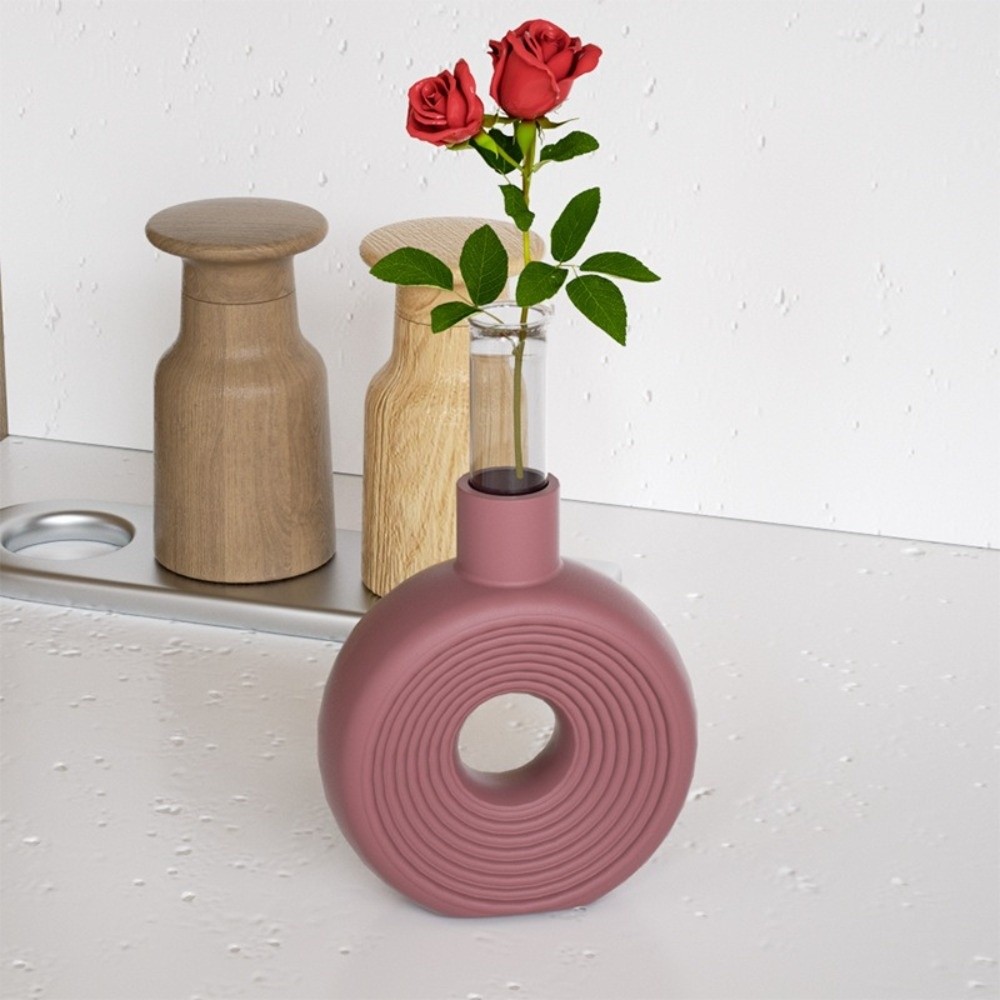 Oval Stripe Silicone Vase Mold - Potsticker Mold review and price