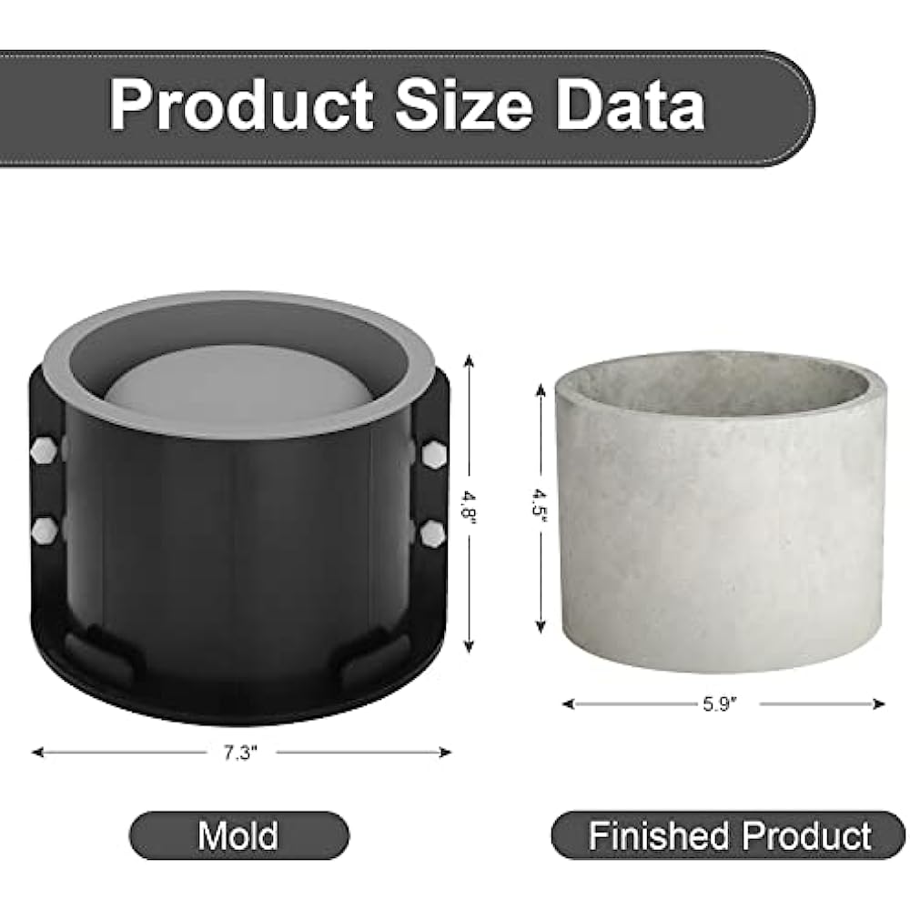 Big Flowerpot Cement Mold, Rou - Potsticker Mold review and price